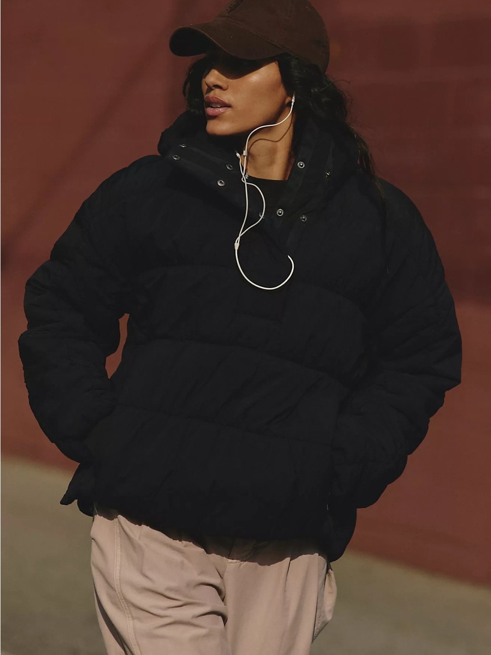 Fp Movement Polly Puffer Pullover Black